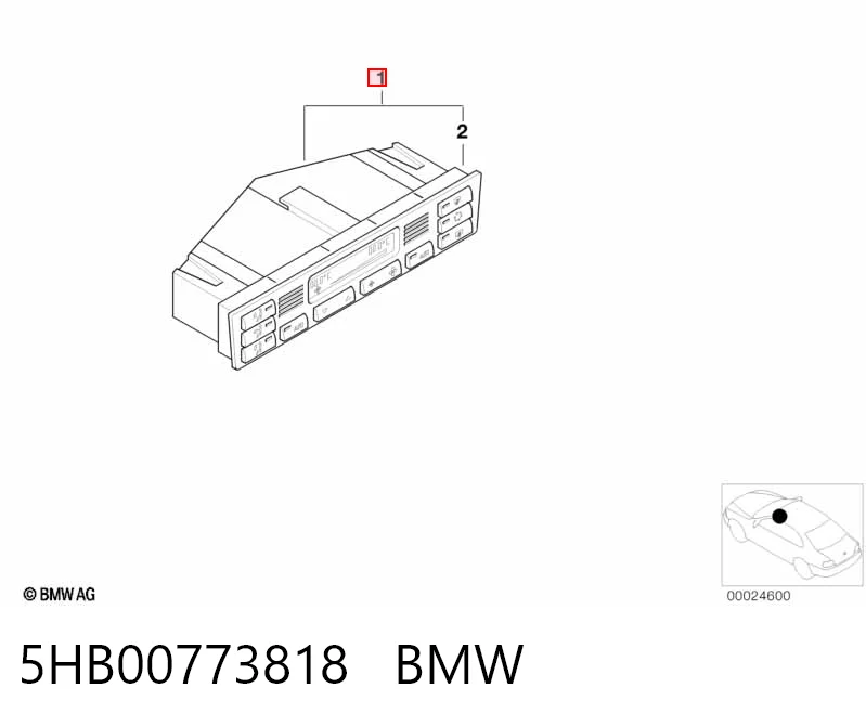 Sterownik trybów ogrzewania/klimatyzacji do BMW 3  E46