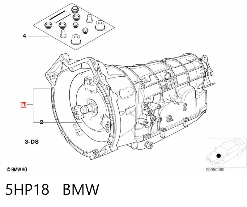 Automatyczna skrzynia biegów, kompletna BMW 5 sedana (E34) (1987 - 1995) cena, od 690,14 USD