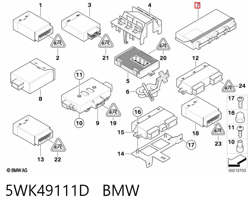 Blok komfortu do BMW 5  E60