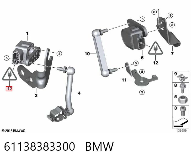61138383300 BMW Złącze reflektora