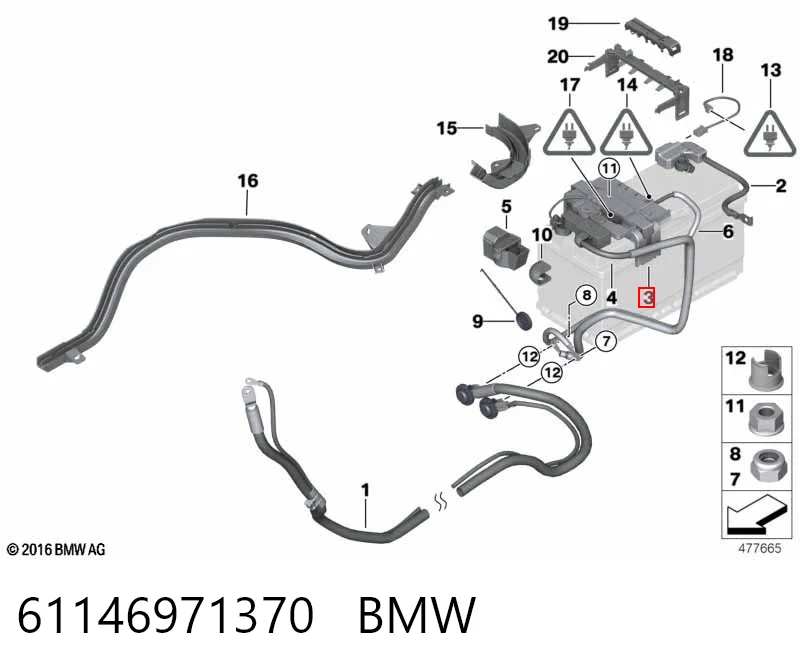 Skrzynka bezpieczników BMW 1 hatchback (E81) (2006 - 2012) cena, od 70,47 USD