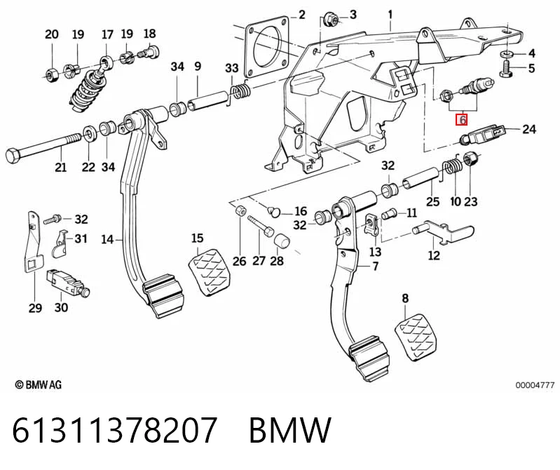 61311378207 BMW Czujnik włącznika świała stop