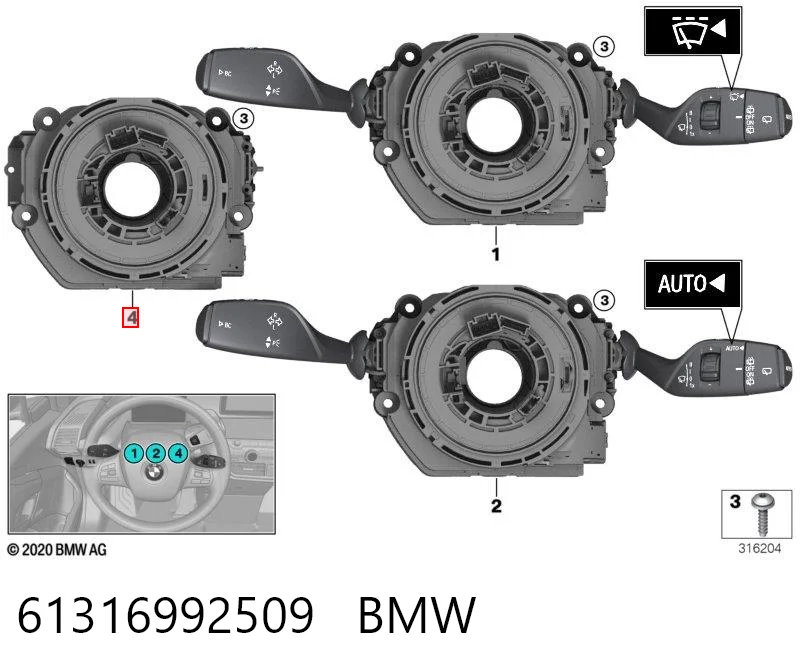 61316992509 BMW