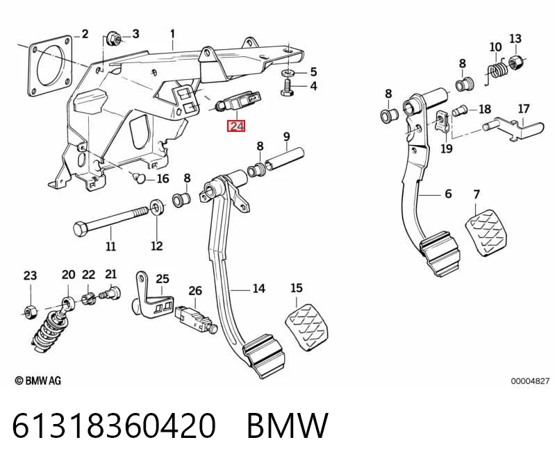 61318360420 BMW Czujnik włącznika świała stop