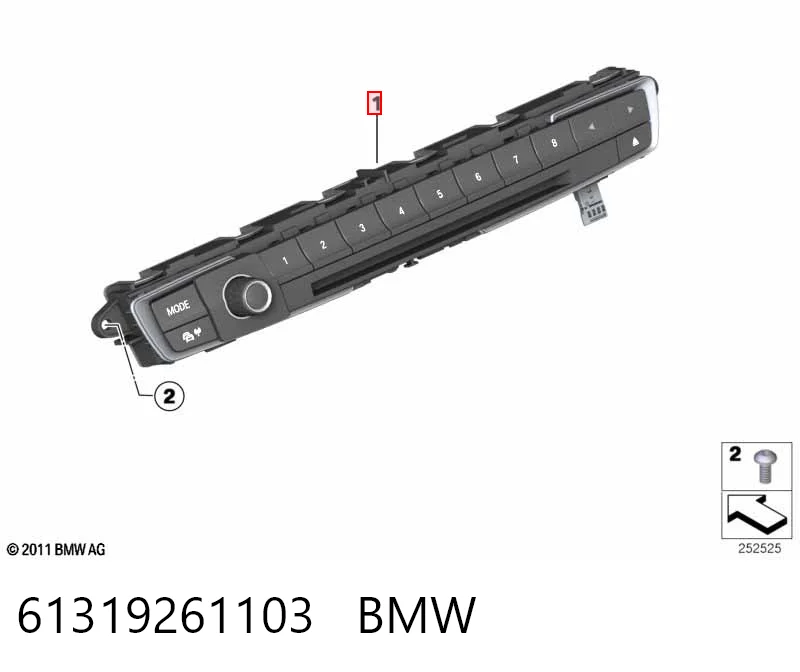 Radioodtwarzacz (radio AM/FM) BMW 2 kabriolet (F23) (2014 - 2021) cena, od 75,15 USD