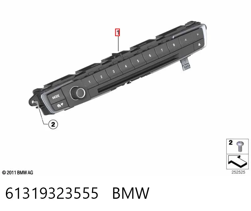 Do koszyka Radioodtwarzacz (radio AM/FM) BMW 2  F23