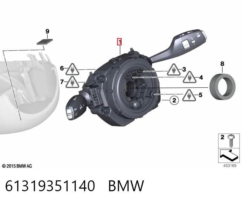 61319351140 BMW Przełącznik zespolony, w komplecie