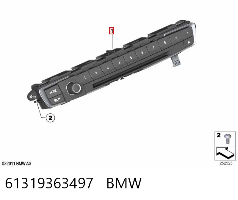 Radioodtwarzacz (radio AM/FM) BMW 2 