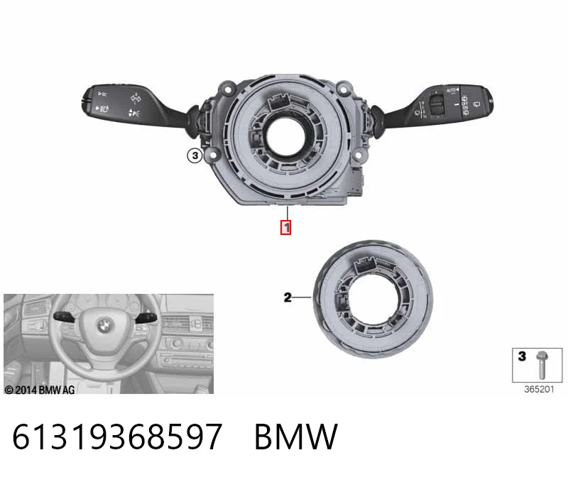 Przełącznik zespolony, w komplecie do BMW X5  F15, F85