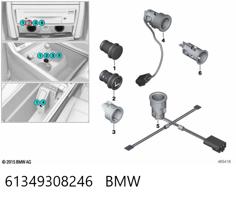 61349308246 BMW Zapalniczka