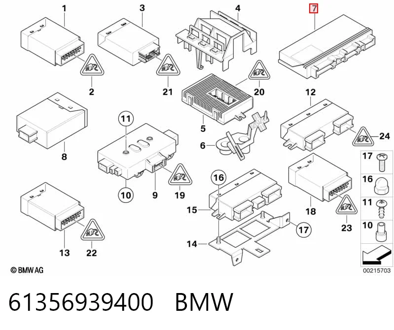 Do koszyka Blok komfortu BMW 5  E60