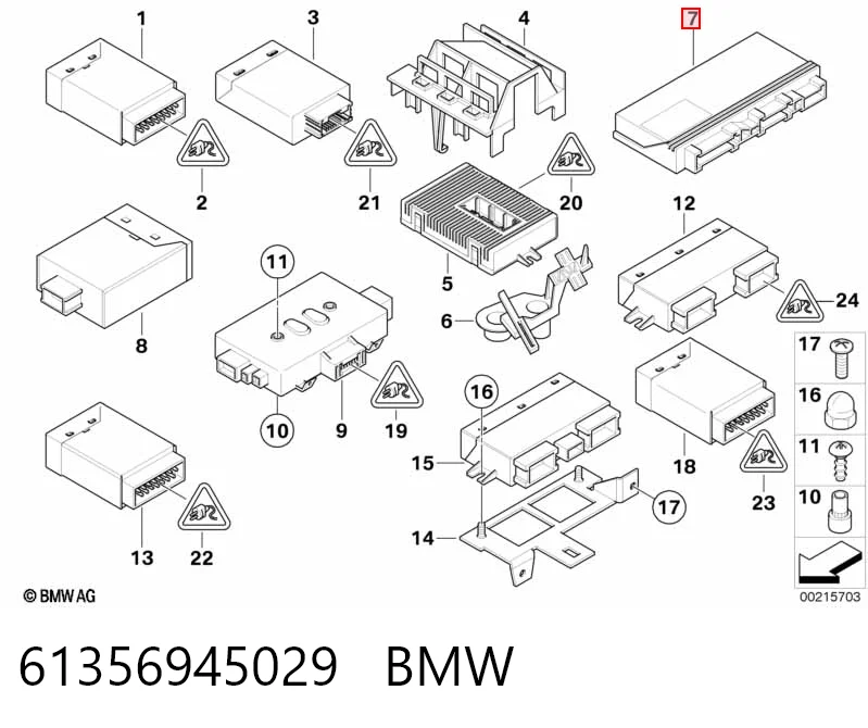 Blok komfortu BMW 5 