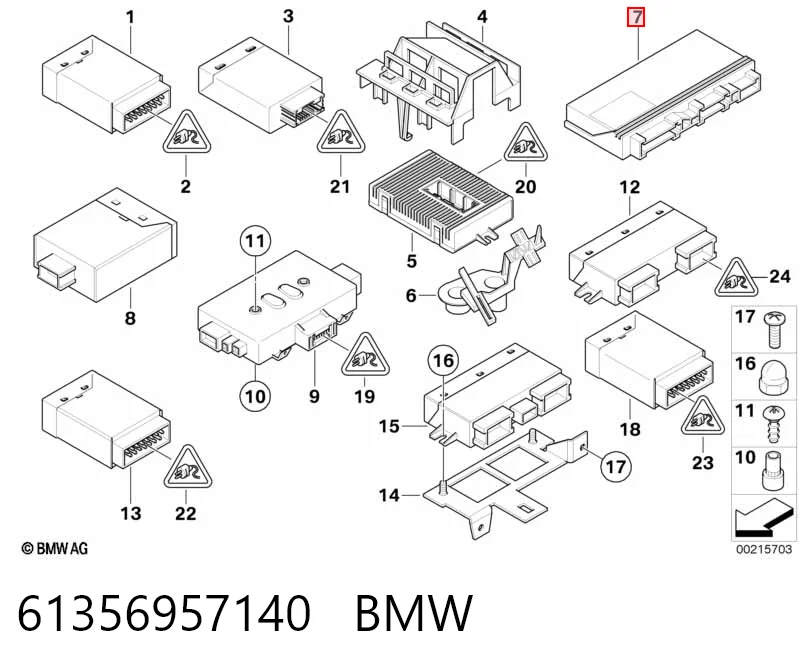 Blok komfortu BMW 5 