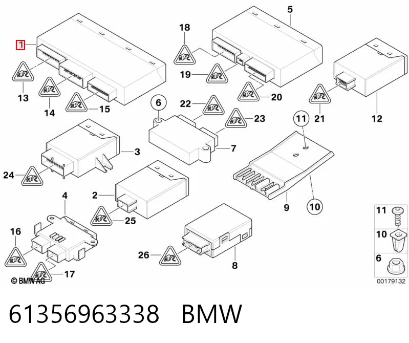 Blok komfortu BMW 3 