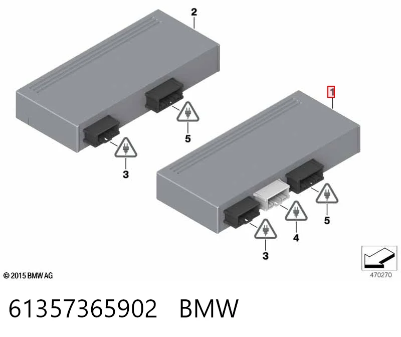 61357365902 BMW Sterownik klapy bagażnika (3/5 drzwi tylnych)