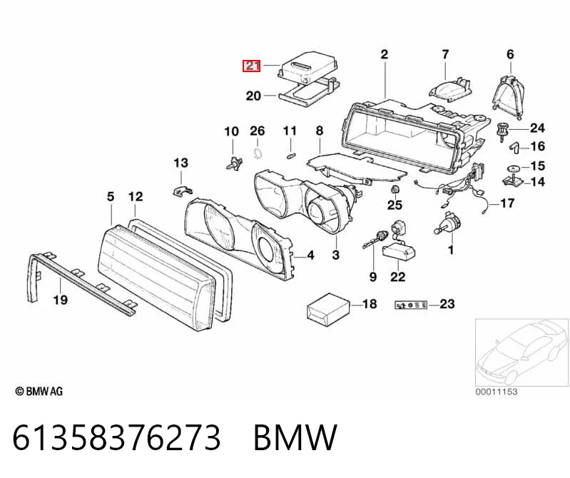 61358376273 BMW Urządzenie zapłonowe (ksenon)