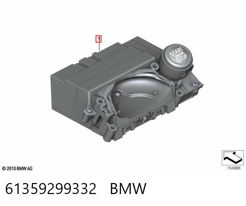 61359299332 BMW Przycisk uruchamiania silnika