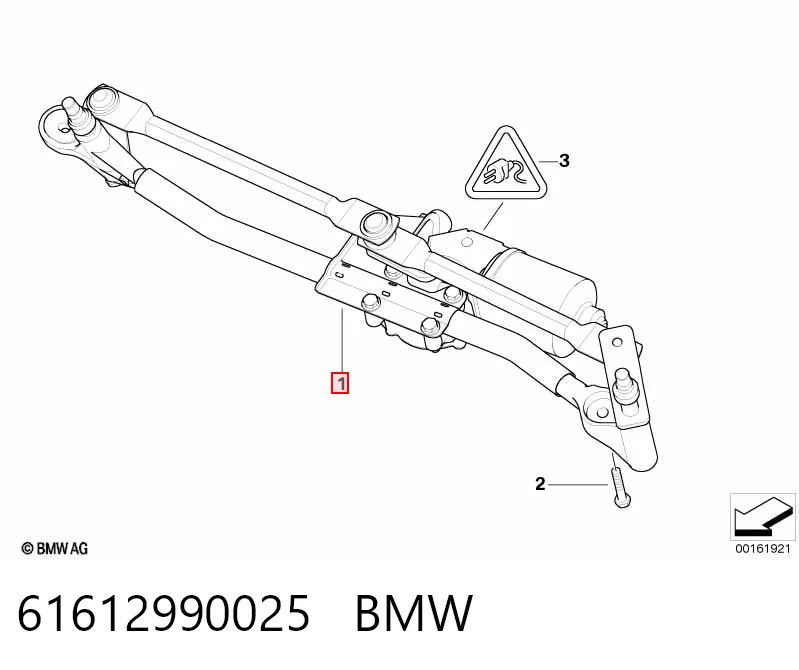 Mechanizm wycieraczek BMW X1 