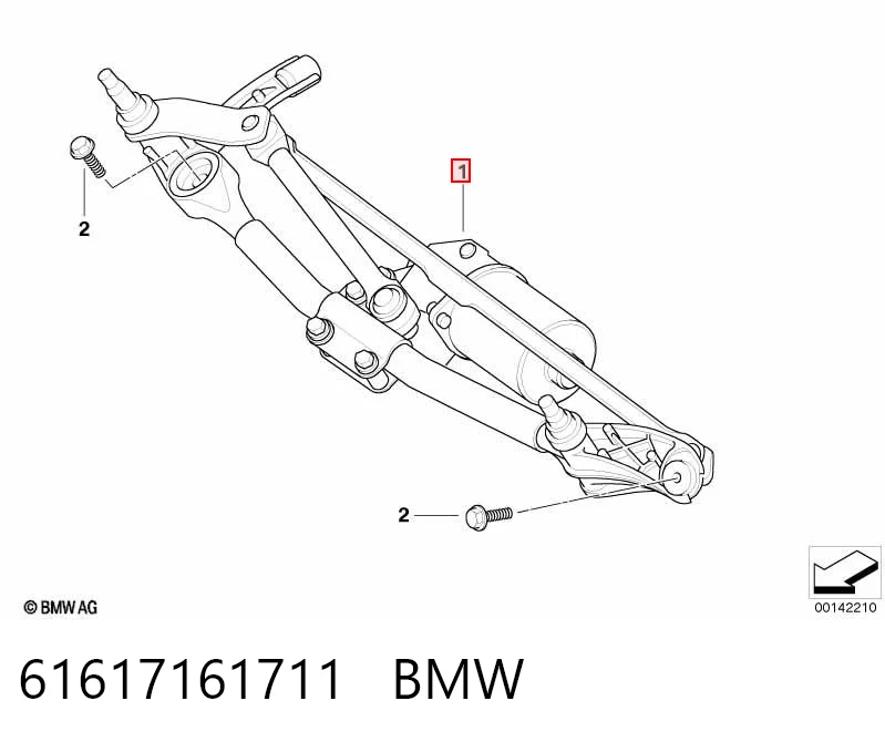 61617161711 BMW Mechanizm wycieraczek