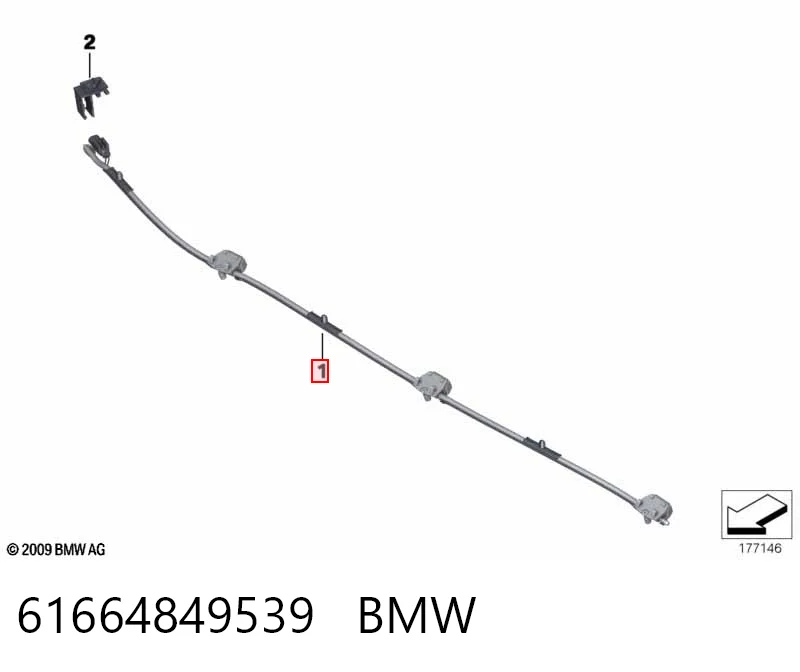  Dysza spryskiwacza szyby przedniej BMW 5 