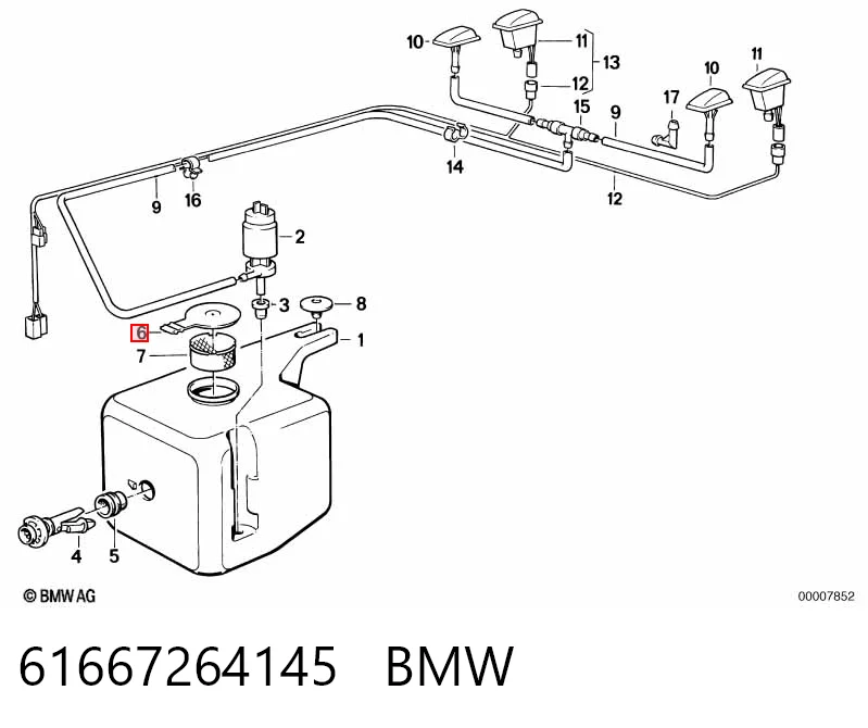 Korek zbiornika spryskiwacza do BMW X5  F15, F85