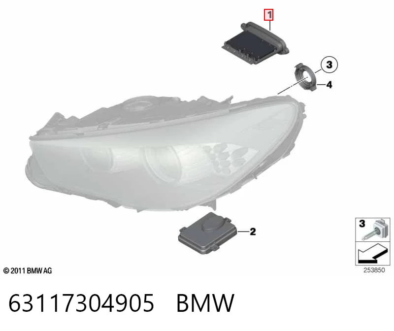 63117304905 BMW Urządzenie zapłonowe (ksenon)
