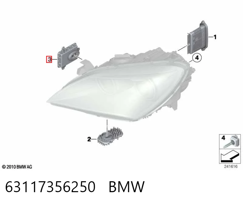 63117356250 BMW Urządzenie zapłonowe (ksenon)