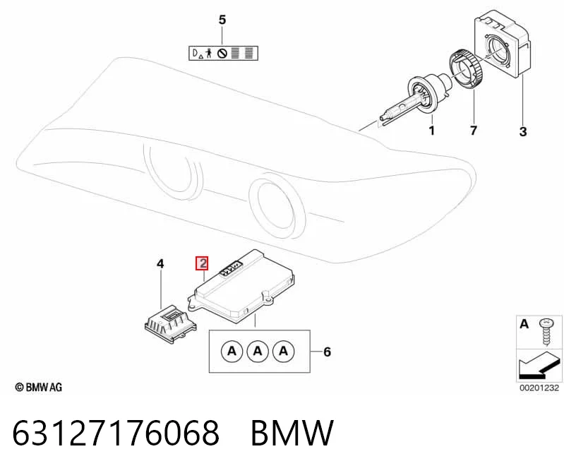 63127176068 BMW Urządzenie zapłonowe (ksenon)