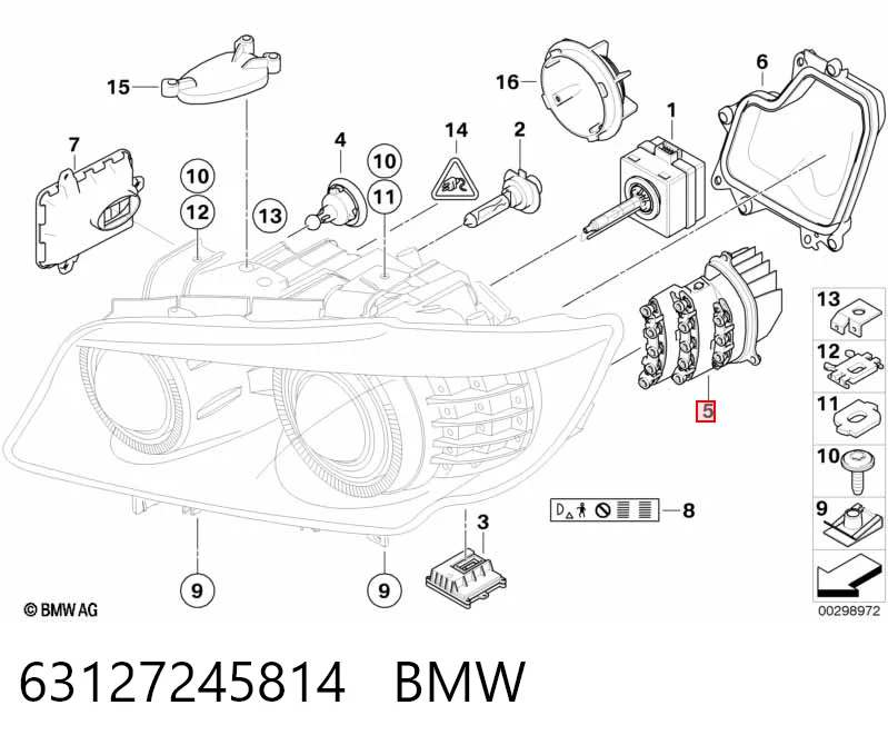 63127245814 BMW Kierunkowskaz prawy