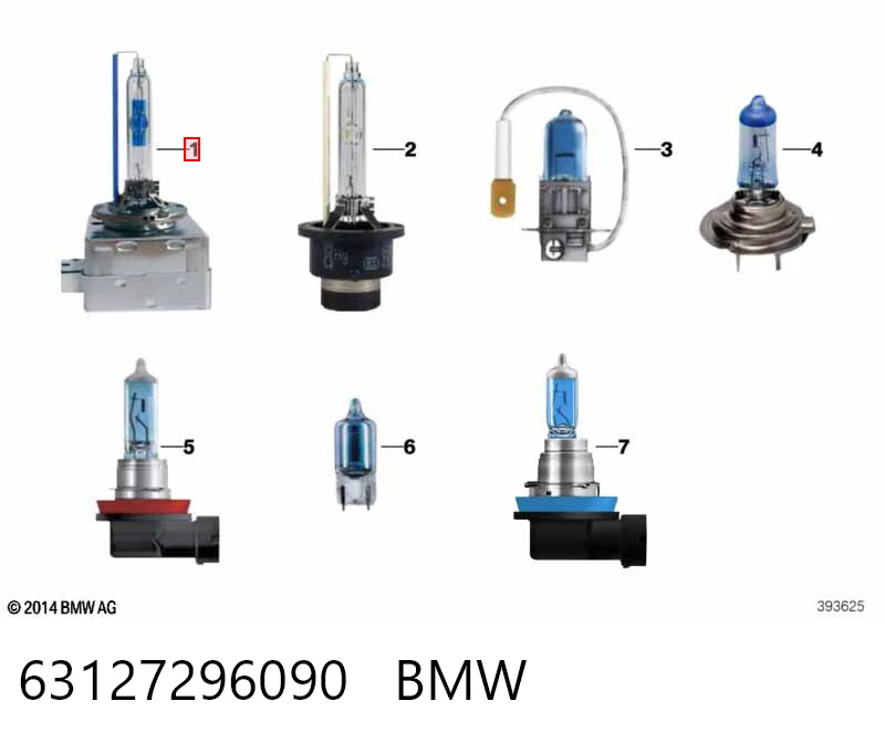 63127296090 BMW Żarówka ksenonowa