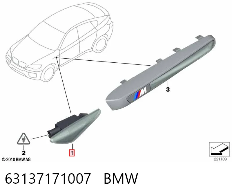 63137171007 BMW Kierunkowskaz lewy