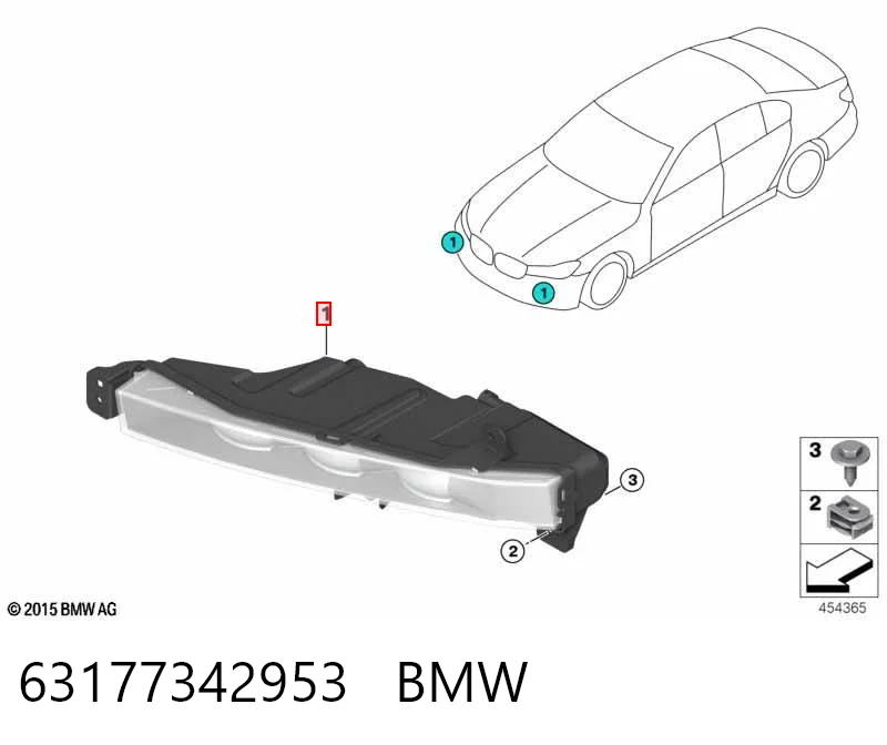 Lampa przeciwmgielna lewa do BMW 7  G11, G12