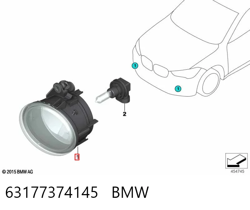 Do koszyka 20X129H Polcar Lampa przeciwmgielna lewa