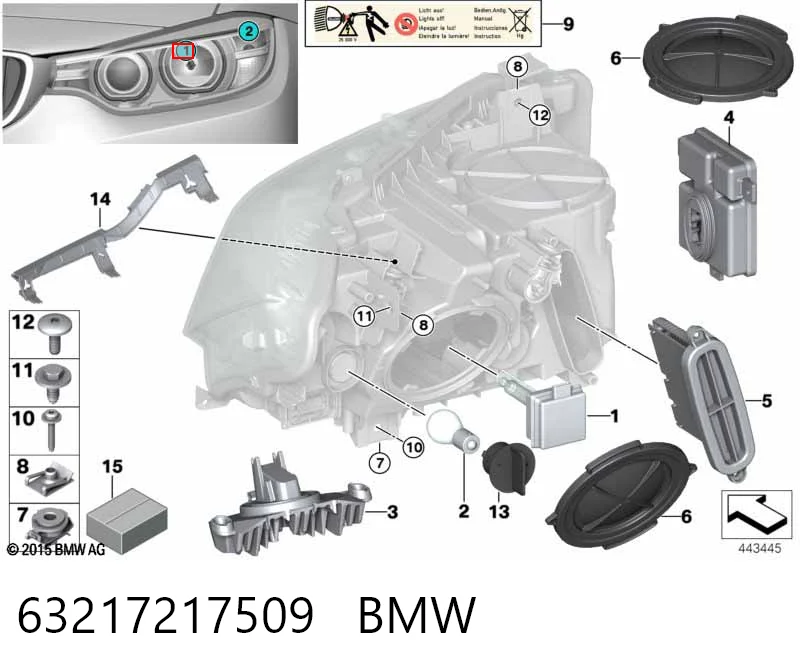 63217217509 BMW Żarówka ksenonowa