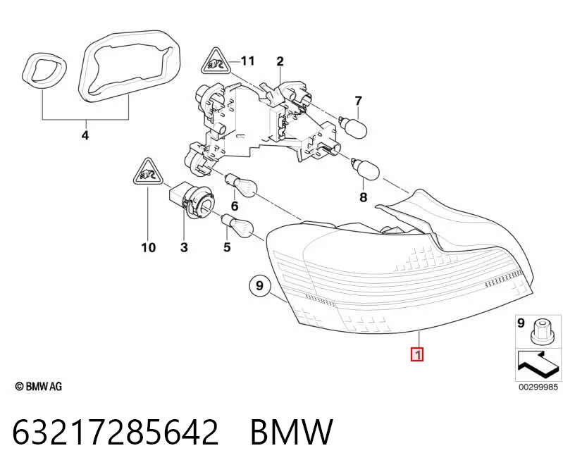 Lampa zespolona tylna prawa do BMW X5  E70