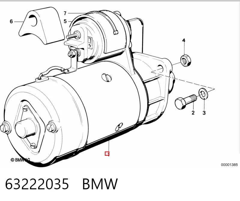 63222035 BMW Rozrusznik