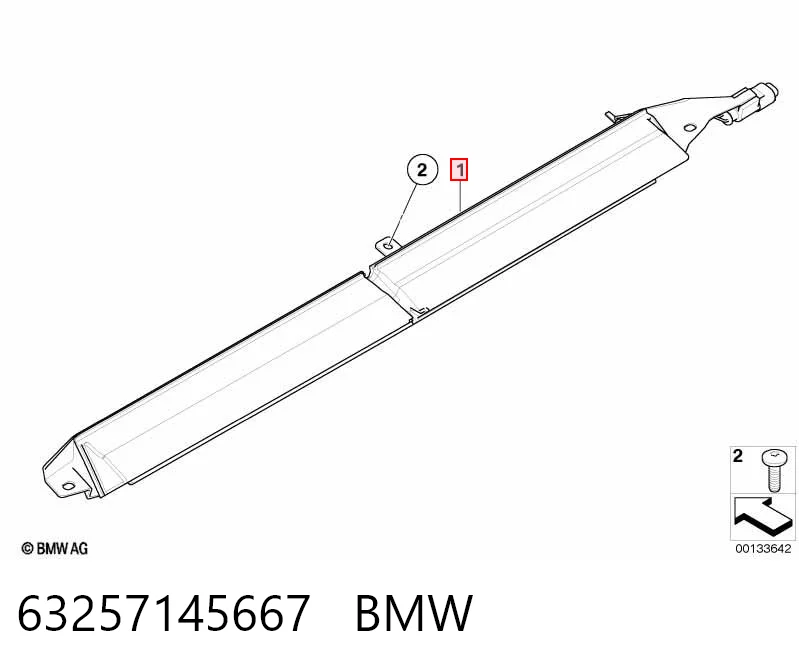 Lampa stop tylna dodatkowa do BMW 5  E61