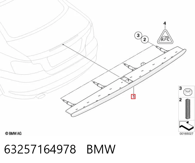 63257164978 BMW Lampa stop tylna dodatkowa