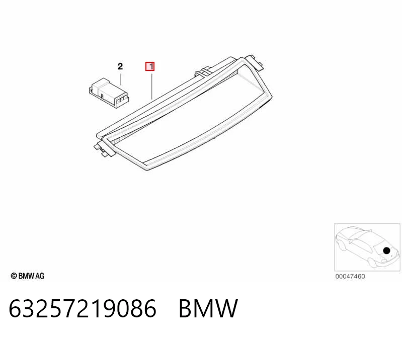  Lampa stop tylna dodatkowa BMW 3 