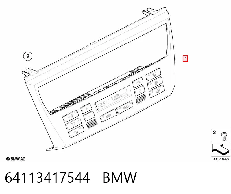 Sterownik trybów ogrzewania/klimatyzacji do BMW X3  E83
