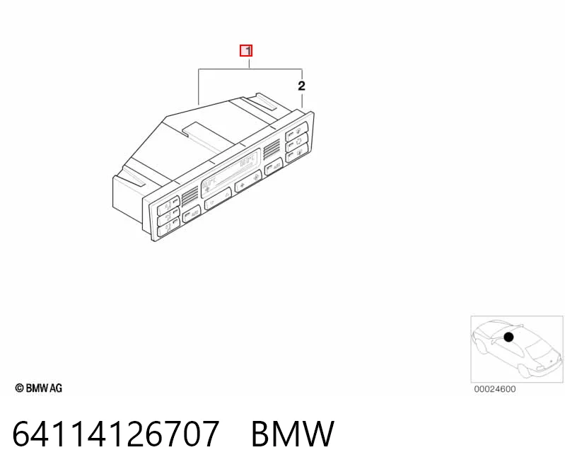 Sterownik trybów ogrzewania/klimatyzacji do BMW 3  E46