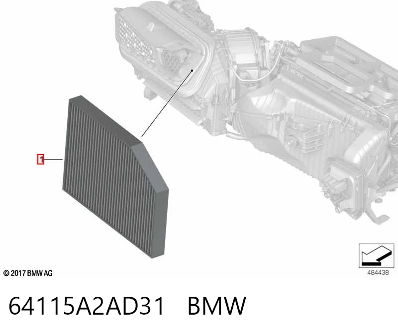 64115A2AD31 BMW Filtr kabiny