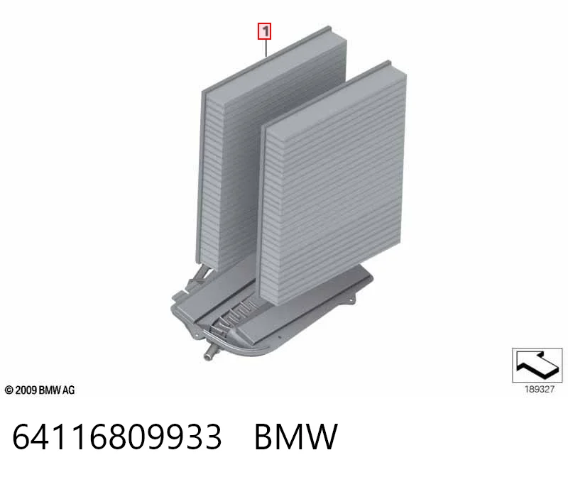 64116809933 BMW Filtr kabiny