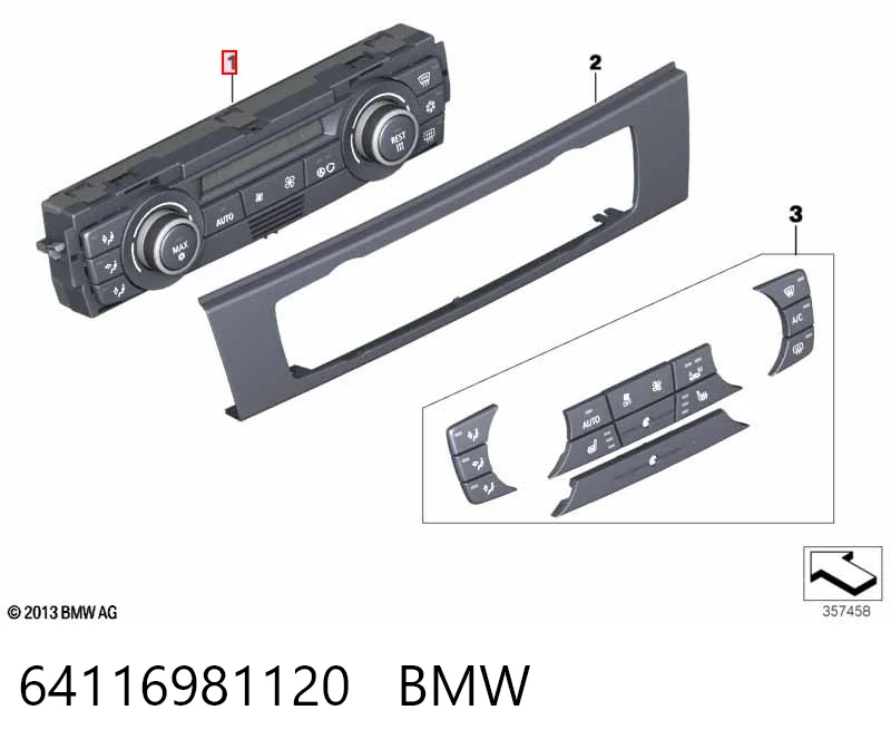  Sterownik trybów ogrzewania/klimatyzacji BMW 3 