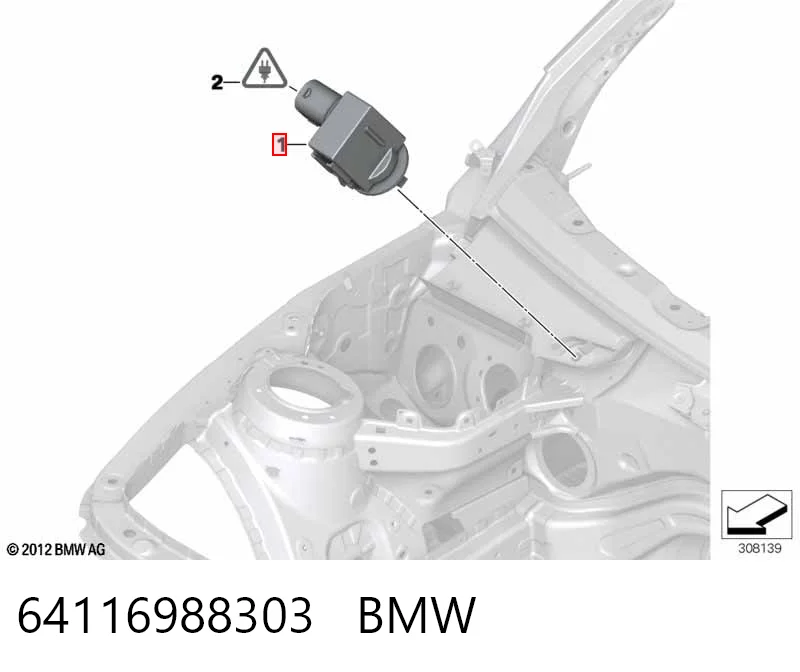 64116988303 BMW Czujnik zanieczyszczenia powietrza