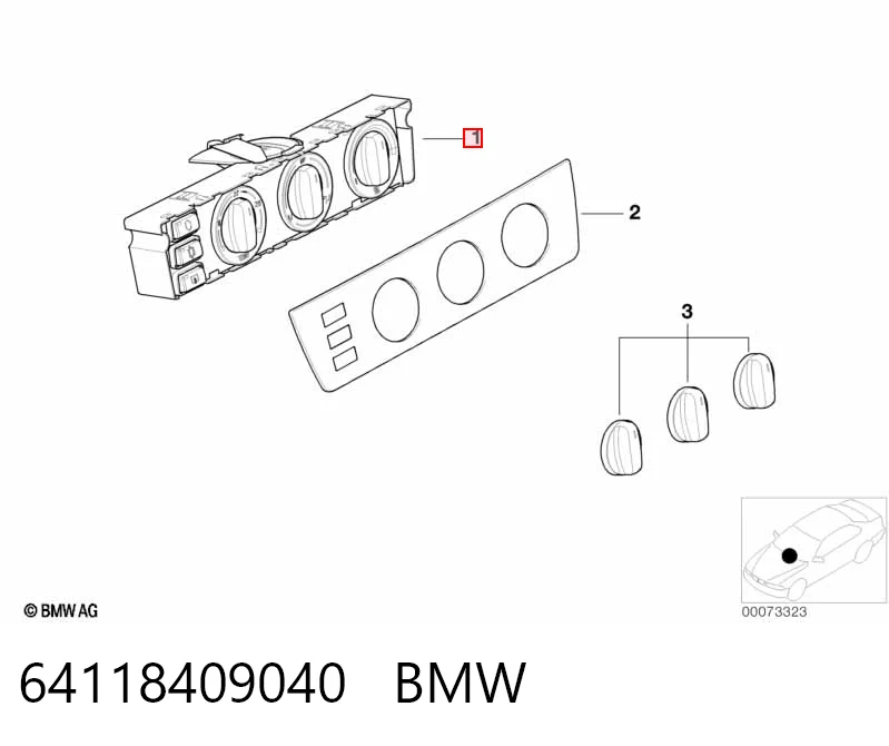 Sterownik trybów ogrzewania/klimatyzacji do BMW X5  E53