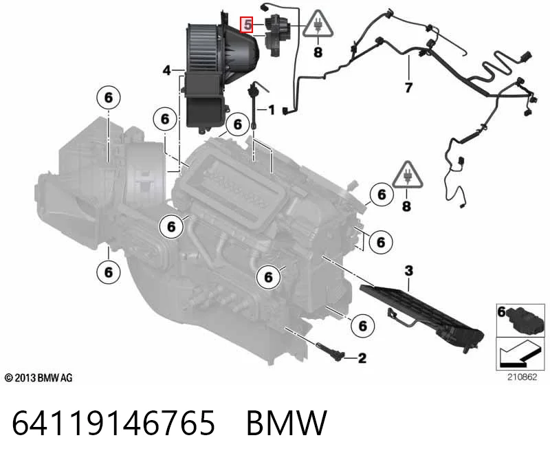 64119146765 BMW Rezystor wentylatora nagrzewnicy (ogrzewacza kabiny)