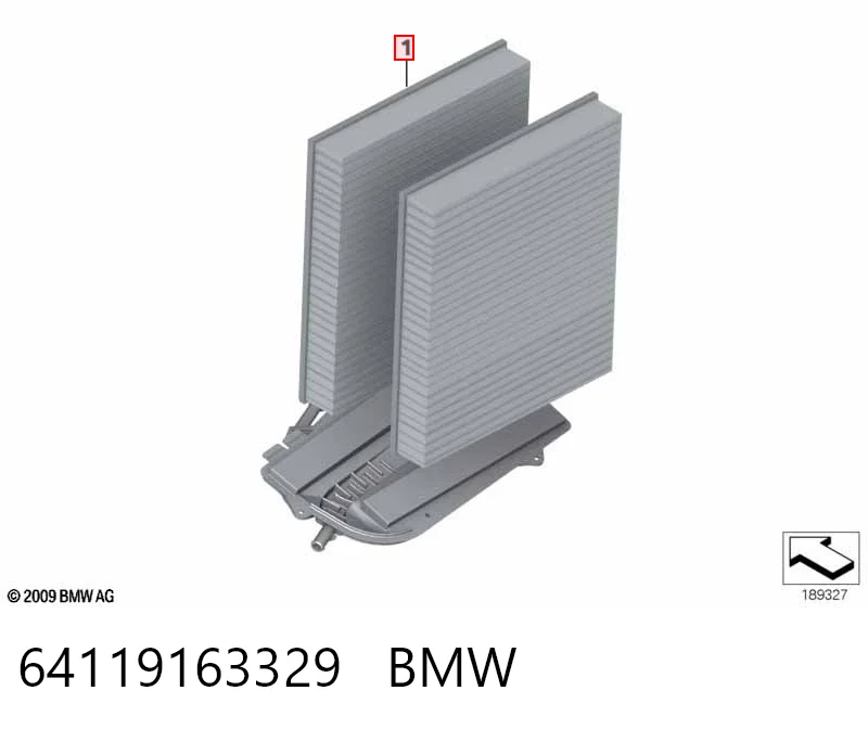 64119163329 BMW Filtr kabiny