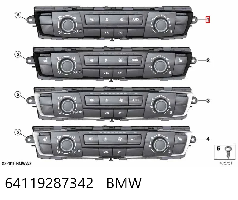  Sterownik trybów ogrzewania/klimatyzacji BMW 3 