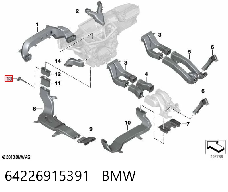 64226915391 BMW Czujnik temperatury wewnętrznej